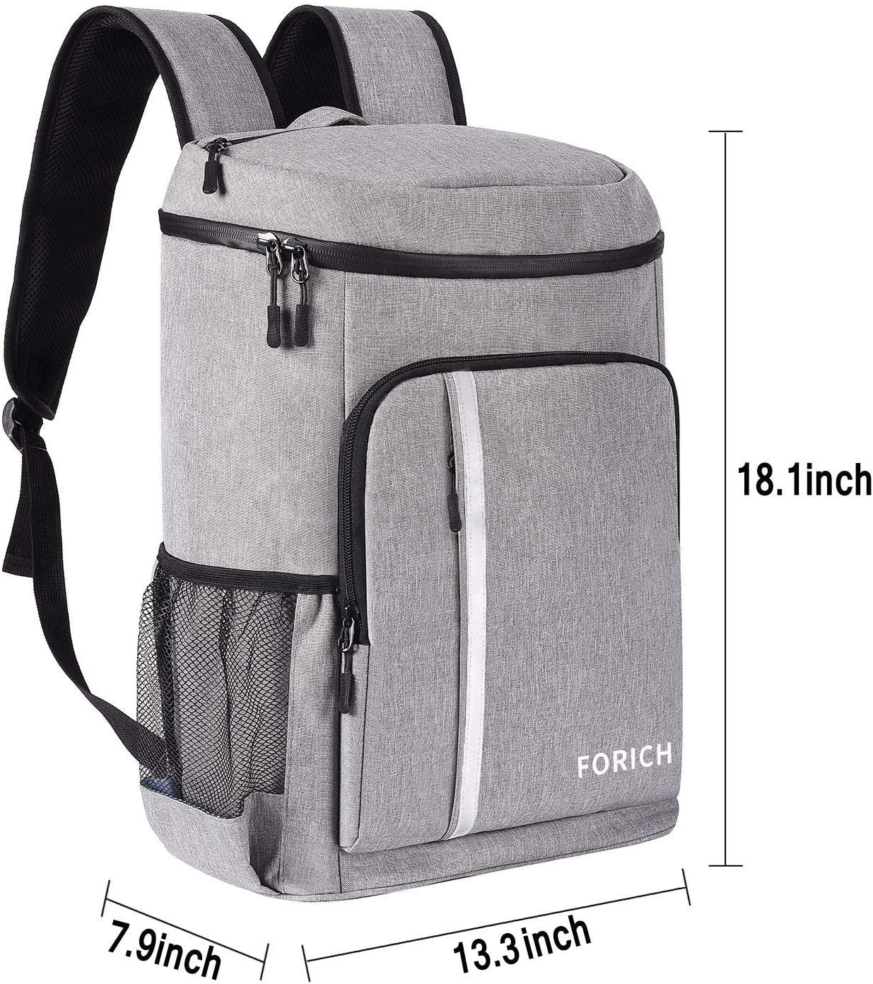 Insulated Leakproof Backpack Cooler Bag for Men and Women - Waterproof, Lightweight, and Soft - Ideal for Work, Lunch, Picnics, Camping, Hiking - Fits 30 Cans